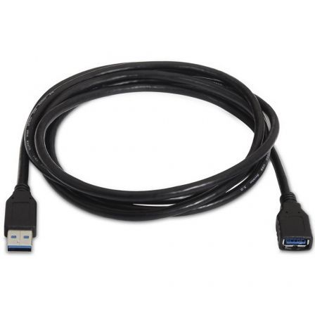 Aisens Cable de Extensión USB 3.2 Gen 1 Tipo A Macho a Hembra 1m Negro